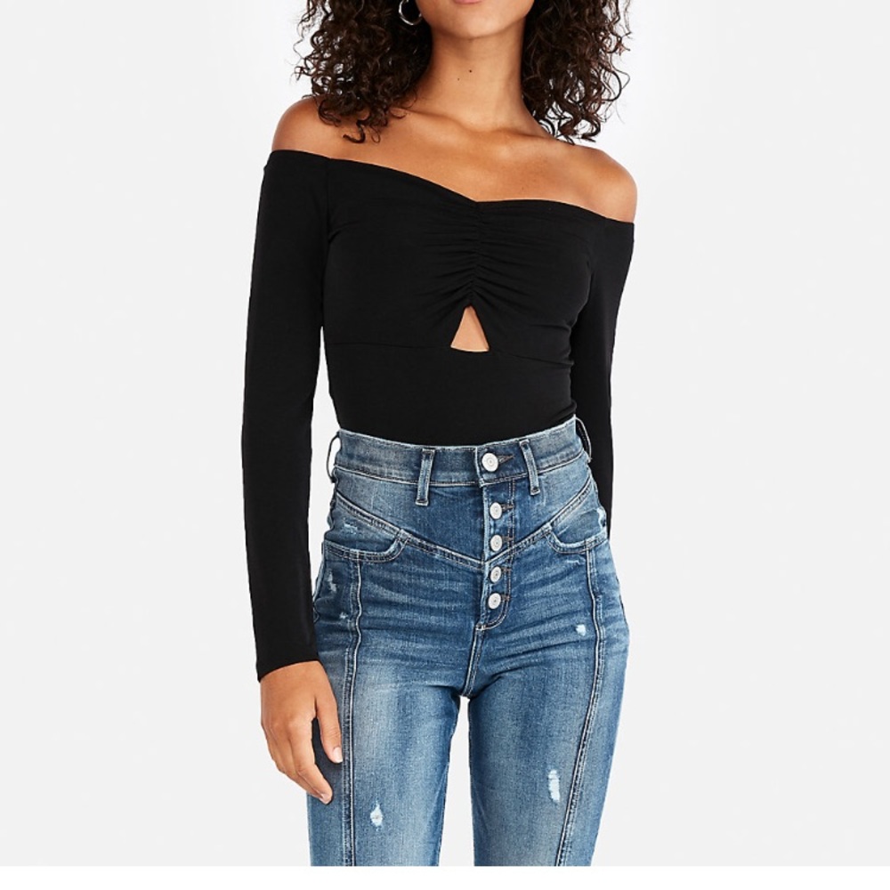 Brand new petite off the shoulder bodysuit